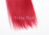 欧亜混血人の Remy の明るく赤く加工されていない毛、16 インチの人間の毛髪の織り方