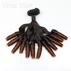 インドの自然な Funmi の毛の織り方、螺線形のカールとの Ombre の人間の毛髪延長