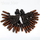 インドの自然な Funmi の毛の織り方、螺線形のカールとの Ombre の人間の毛髪延長