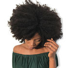 延長/正面アフリカのねじれた巻き毛の束のモンゴルのバージンの人間の毛髪クリップ