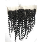 黒いカーリー ヘアーの織り方の束の加工されていないバージンのペルーの人間の毛髪延長