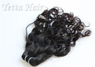 自然で黒く加工されていないバージンのブラジルの毛、水波の人間の毛髪延長 