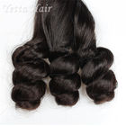 実質のインド人の Funmi のバージンの毛、黒人女性のための Remy の人間の毛髪の織り方