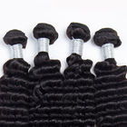 ペルーの深い波の毛100%の人間の毛髪の織り方のペルーのカーリー ヘアー延長