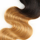1B / 30の2つの調子のOmbreの人間の毛髪延長ブラジルの緩い波の毛の織り方