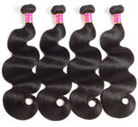 黒人女性のための健康な端ボディ波のインドの人間の毛髪の織り方の自然な黒