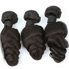 3つの部100のペルーのバージンのRemyの毛の緩い波の織り方の自然な色