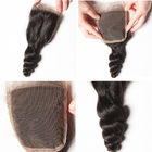 12A等級のペルーの毛の織り方の加工されていない未加工緩い波のバージンの毛延長